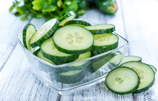 Haufen frischer Gurken — Stockfoto