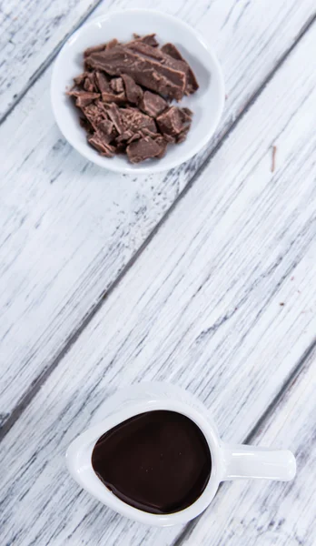 Десертный соус (шоколад) ) — стоковое фото