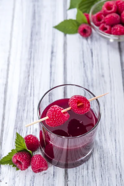 Glass with Raspberry Liqueur — Stock Photo, Image