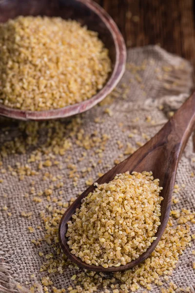 RAW Bulgur närbild — Stockfoto