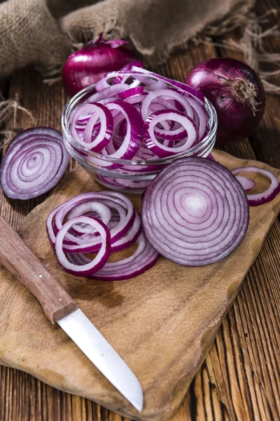 Red Onion Rings — Stock Photo, Image