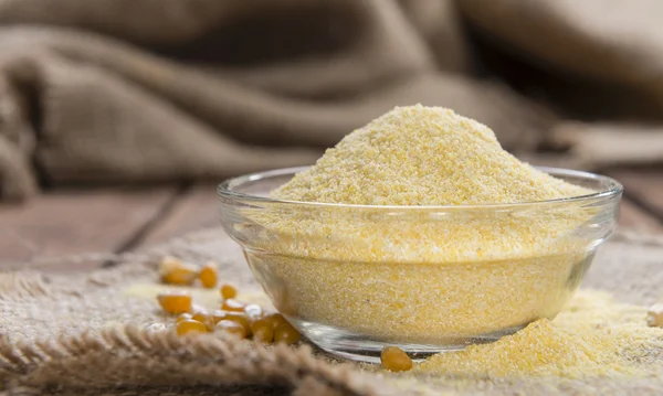 Heap of fresh Cornmeal — Stock Photo, Image