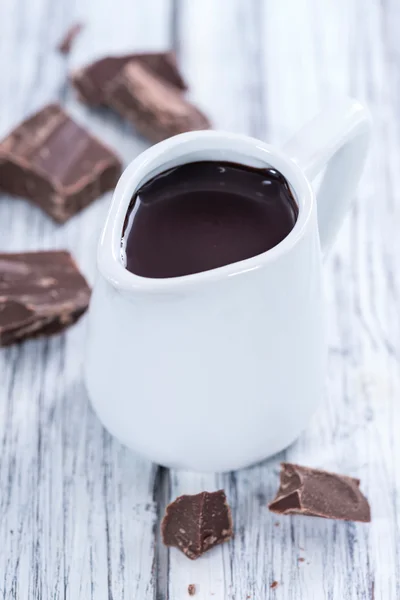 (A csokoládé desszert szósz) — Stock Fotó