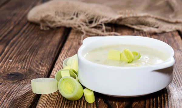 Sopa de puerro recién hecha — Foto de Stock