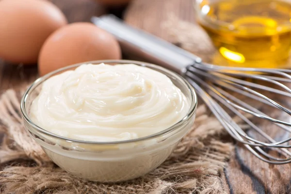 Fresh Mayonnaise (homemade) — Stock Photo, Image