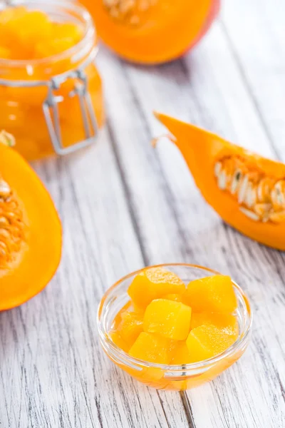 Portion of preserved Pumpkins — Stock Photo, Image