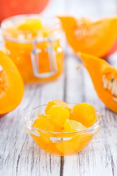 Portion of preserved Pumpkins — Stock Photo, Image