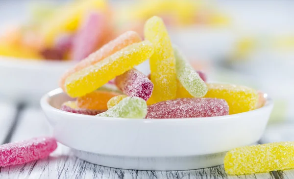 Частину Gummi цукерки — стокове фото