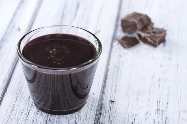 Salsa al cioccolato fondente — Foto Stock