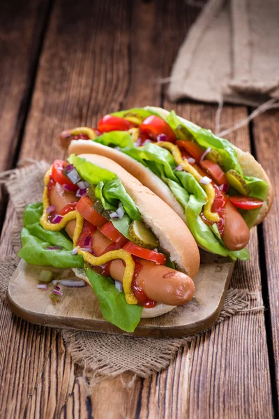 Fresh made Hot Dogs — Stock Photo, Image