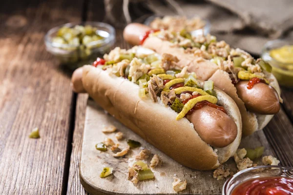 Homemade Hot Dogs — Stock Photo, Image