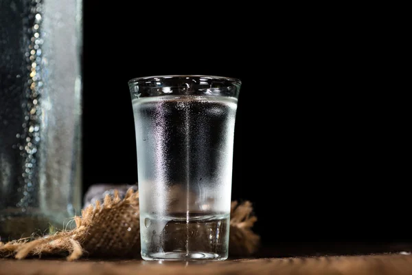 Vodka Colpo con ghiaccio — Foto Stock