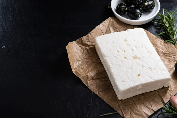 Taze beyaz peynir — Stok fotoğraf