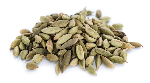 Cardamon Seeds isolated on white — Stock Photo, Image