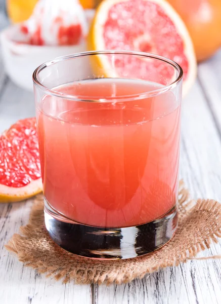 Glass with Grapefruit Juice — Stock Photo, Image