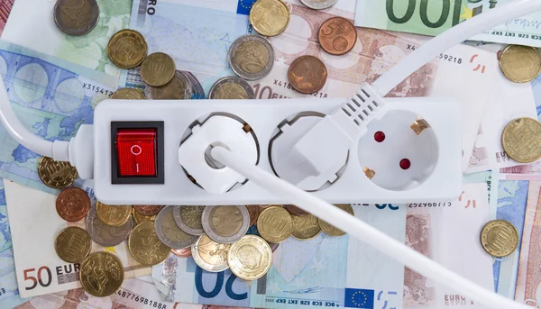 Geld Energiekostenkonzept — Stockfoto