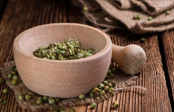 Green Peppercorns (crushed) — Stock Photo, Image