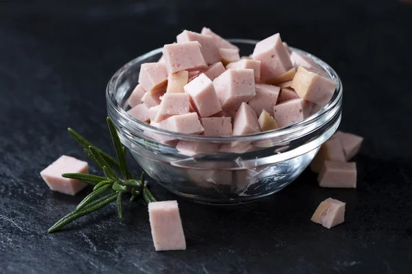 Portion of Baloney  in bowl — Stock Photo, Image