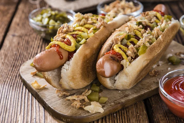 Házi készítésű Hot Dog — Stock Fotó