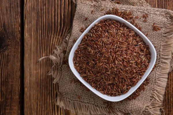 Haldy rudá rýže — Stock fotografie
