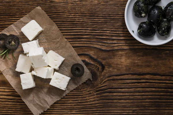 Queijo feta marinado — Fotografia de Stock