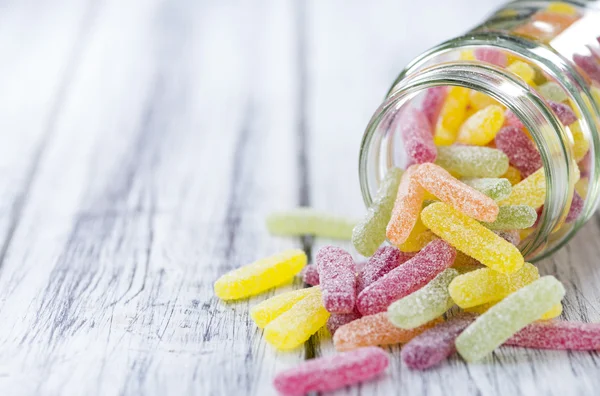 Doces e azedos Gummi Candies — Fotografia de Stock