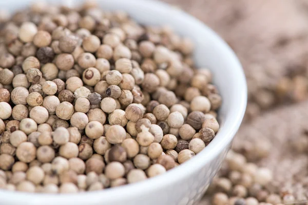 Portion of white Peppercorns — Stock Photo, Image