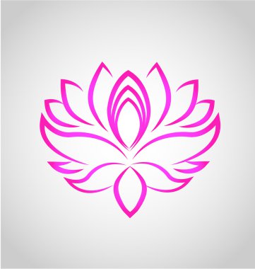 Lotus çiçeği logo vektörü