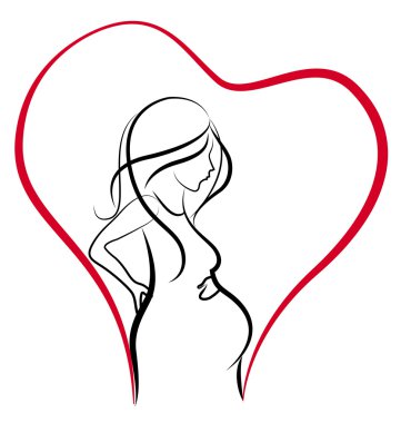 hamile kadın logosu