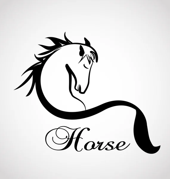 Häst logotypen vektor — Stock vektor