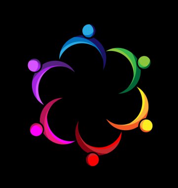 Takım çalışması iş insanlar logosu