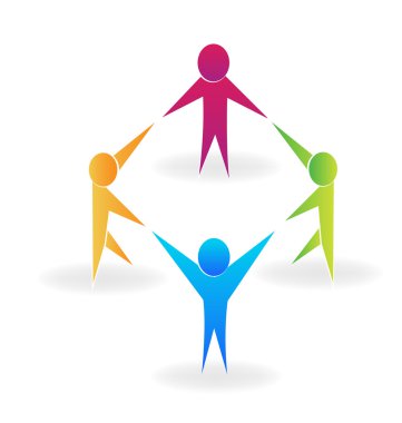 Takım çalışması iş insanlar logo toplantısı 