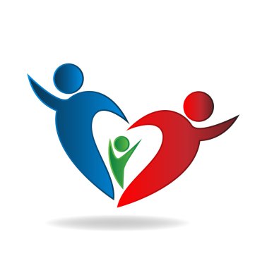 Aile kalp logosu 