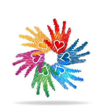 Eller kalp logosu seviyorum