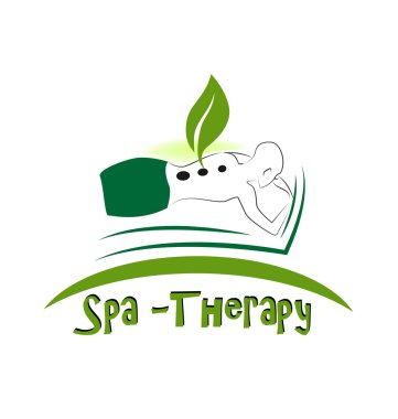 Kadın spa terapi logosu