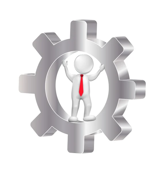 Εργαλεία 3d άνθρωπος λογότυπο — Διανυσματικό Αρχείο