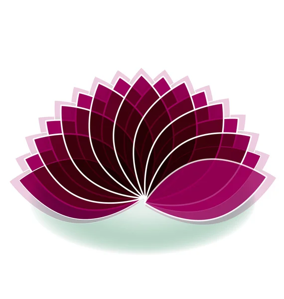 Lotus λουλούδι λογότυπο σχεδιασμό διάνυσμα — Διανυσματικό Αρχείο