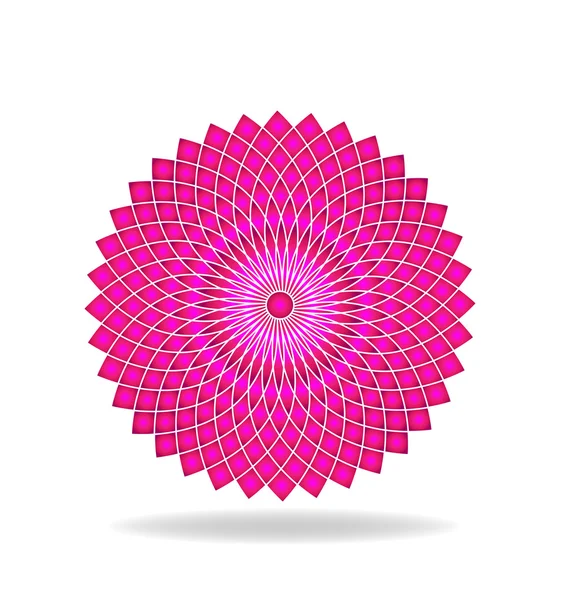 Kwiat różowy streszczenie szablon logo — Wektor stockowy