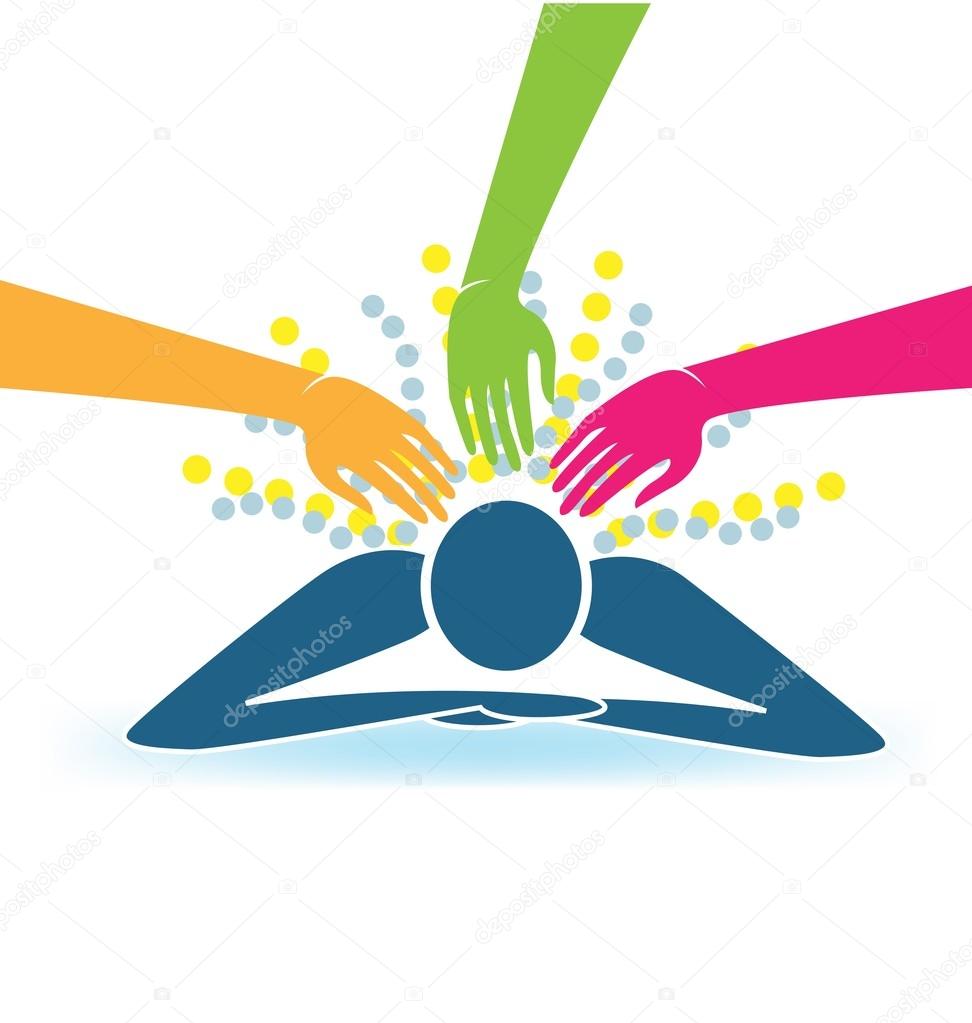 Massage hands logo — Stock Vector © Glopphy 112525364