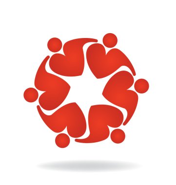 Logo çalışması kalp aşk