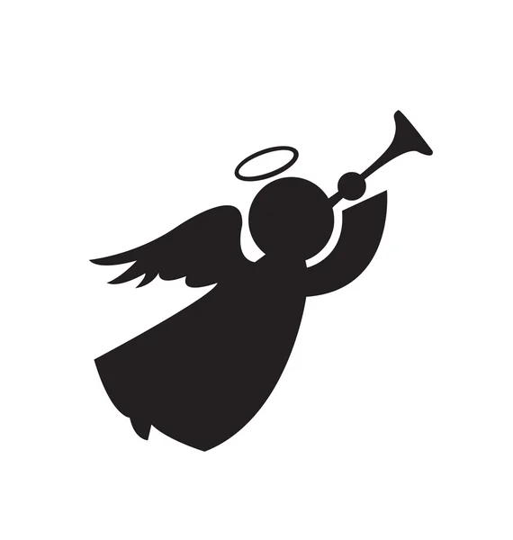 Icône ange de Noël — Image vectorielle
