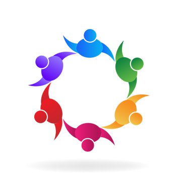 Sosyal insan ekip çalışması logosu 