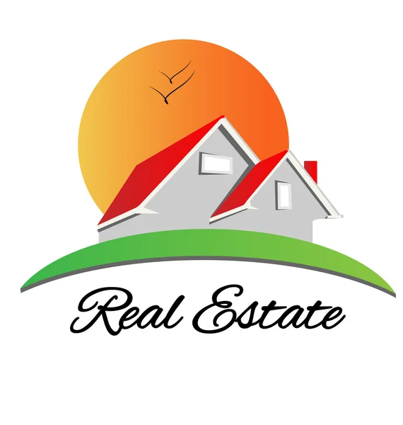 Logo Real estate houses — Stock Vector