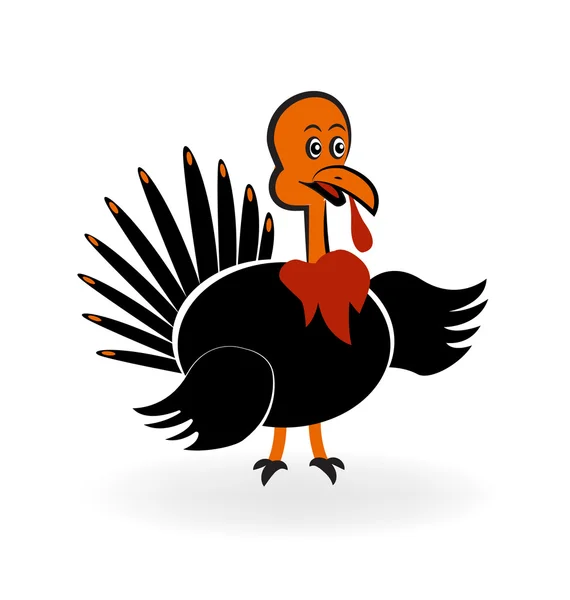 Turkiet thanksgiving symbol logotyp — Stock vektor