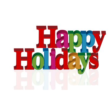 Mutlu tatil tebrik kartı 