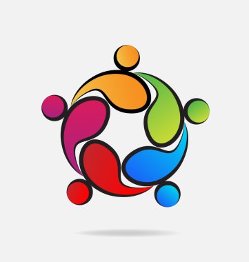 Ekip çalışması logosu insanlar
