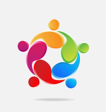 Ekip çalışması logosu insanlar