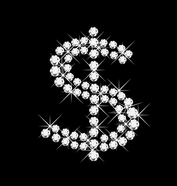 Dollar diamants logo — Image vectorielle