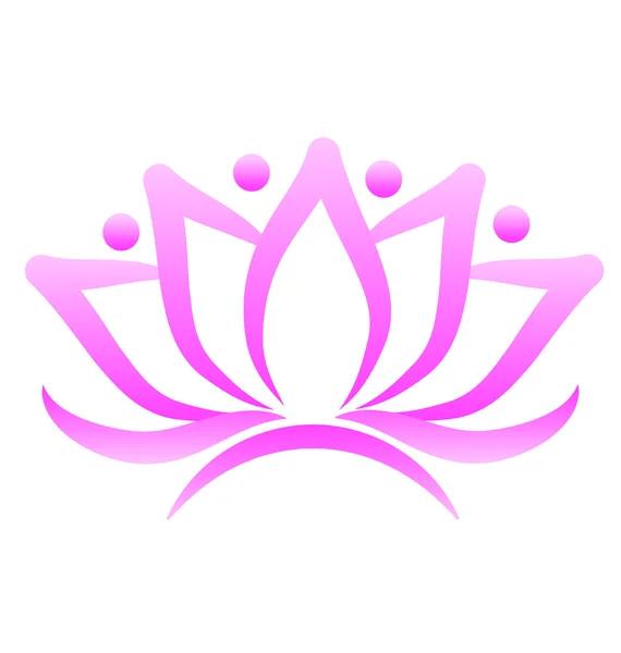 Lotus Wellness logo — Stockvector