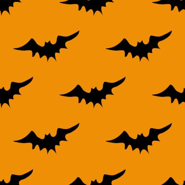 Cadılar Bayramı korkutucu yarasalar desen